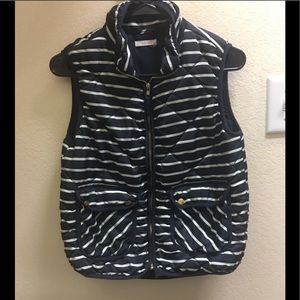 Navy and White Vest